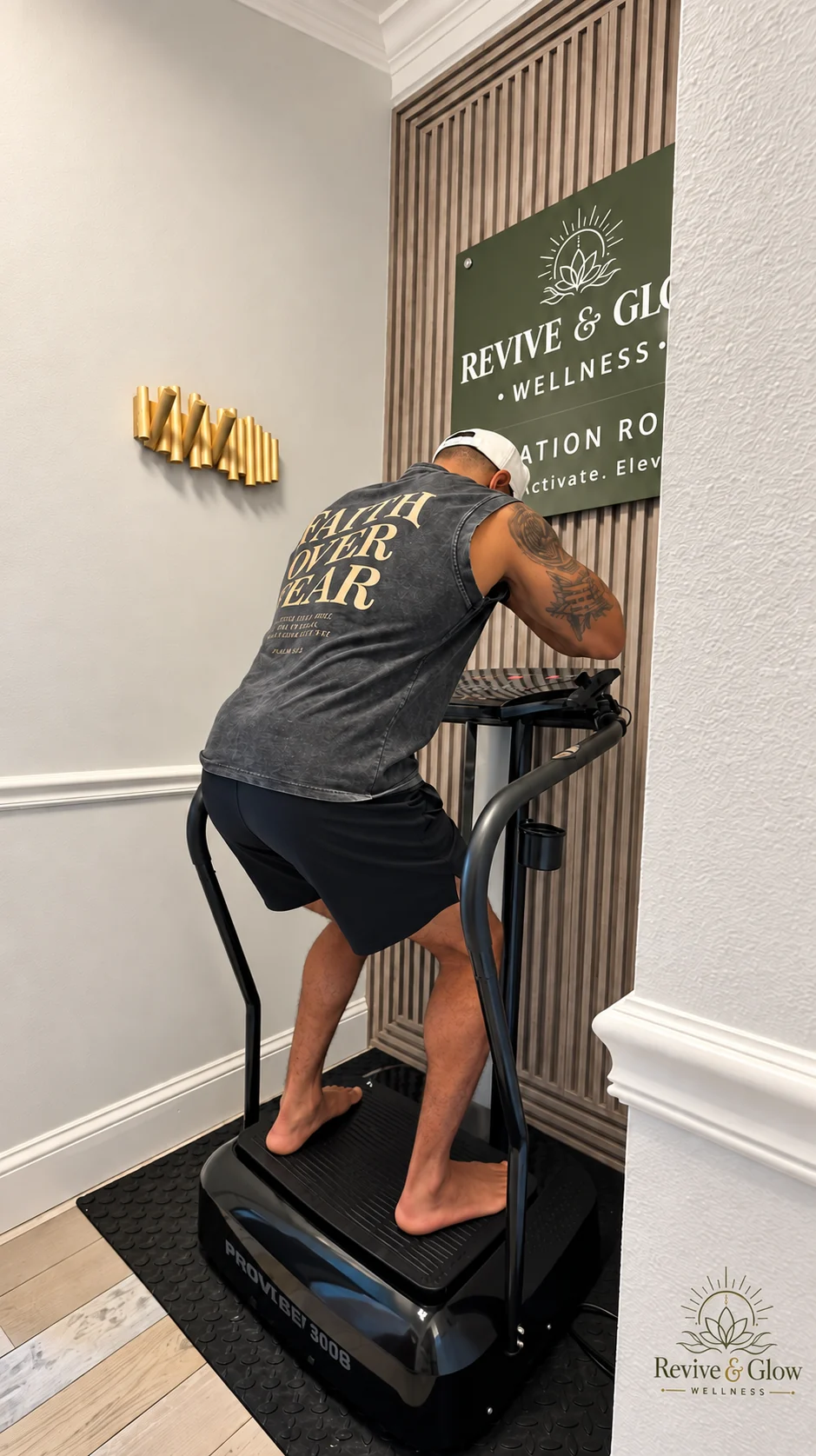 Whole body vibration at Revive & Glow